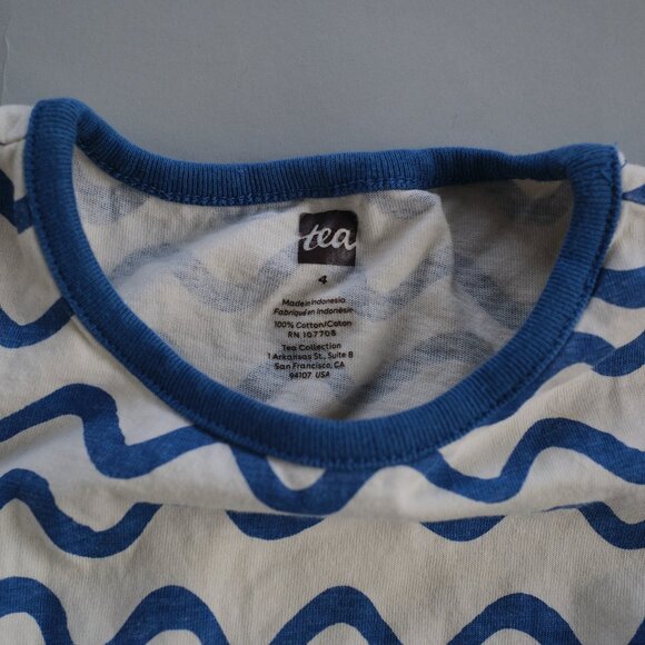 Tea Collection Short Sleeve Ruffle Hem Dress - Picture 2 of 4